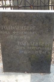 Гольденберг Иона Фроимович, Москва, Востряковское кладбище